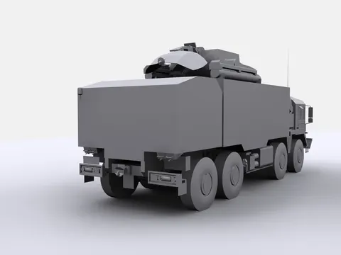 FlaRak-System Roland auf MAN 15t 8x8